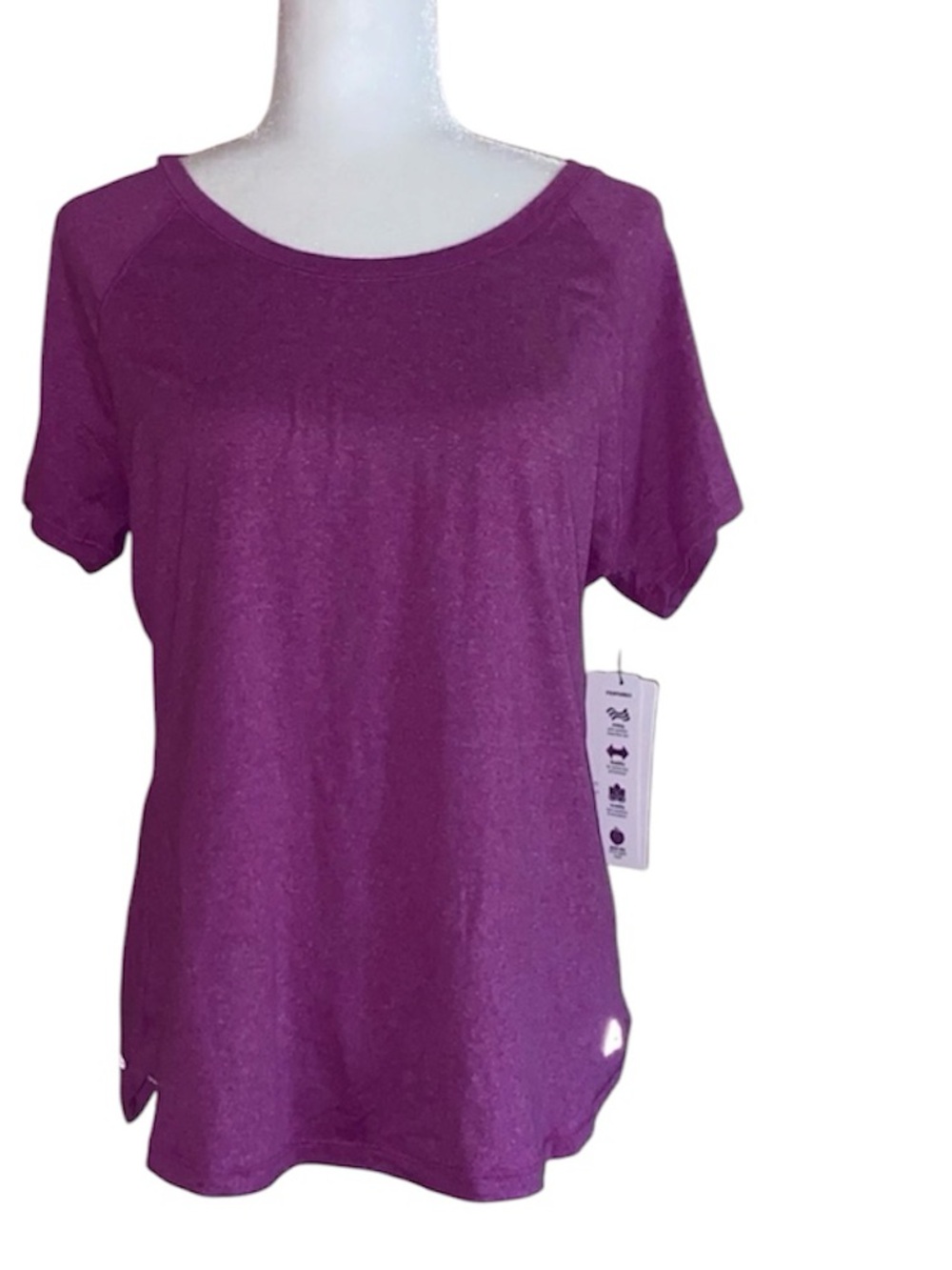 Reebok Purple Athletic Moisture Wicking Top